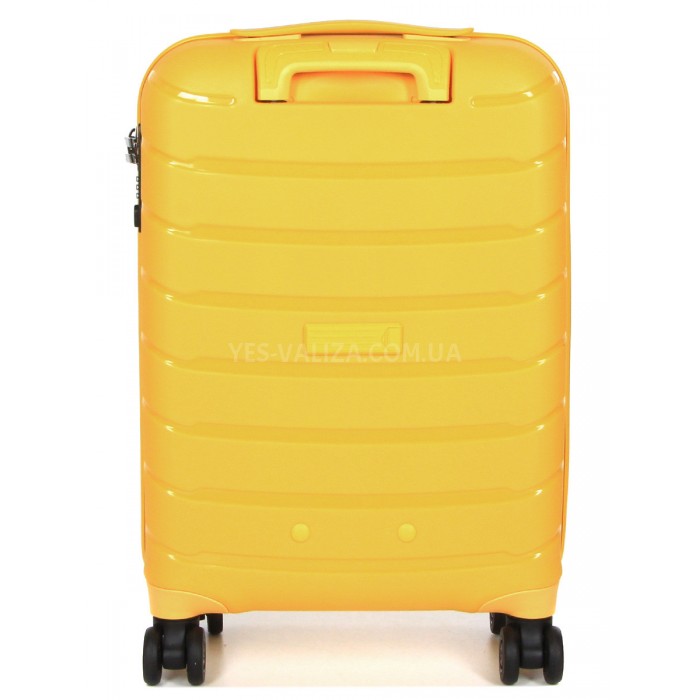 Чемодан ручная кладь S полипропилен жёлтый55х37х20см/36л/2.8кг/Snowbal, фото 3