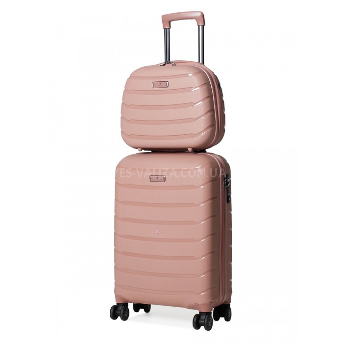 Кейс(ручная кладь) BC полипропилен пудра 36х32х17/16л/1.1кг/Snowball, фото 5