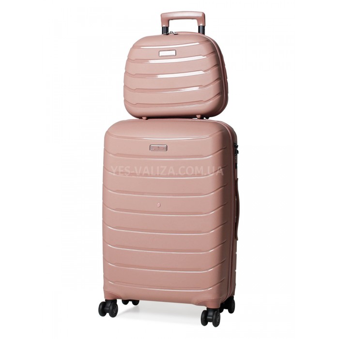 Кейс(ручная кладь) BC полипропилен пудра 36х32х17/16л/1.1кг/Snowball, фото 6