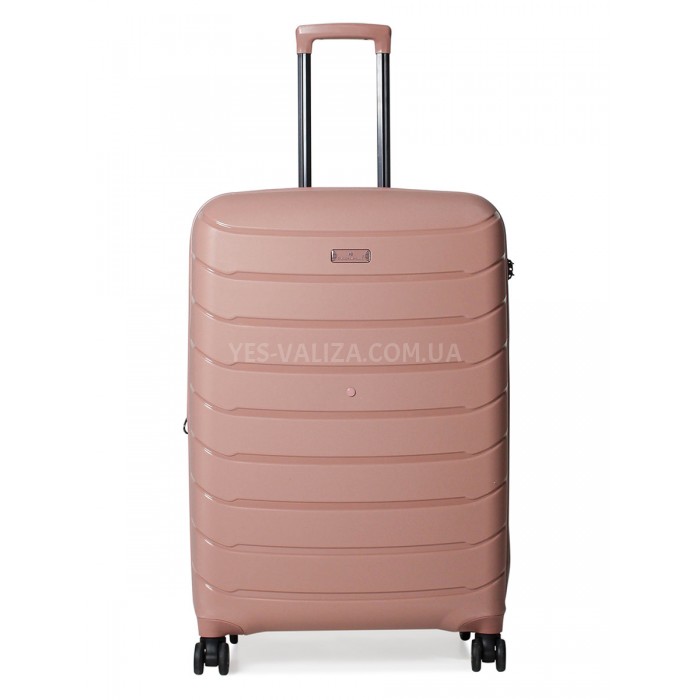 Чемодан большой L полипропилен пудра 77х52х31+5/128л/5кг/Snowbal 61303, фото 2