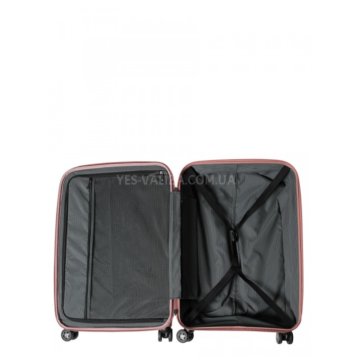 Валіза велика L поліпропілен пудра 77х52х31+5/128л/5кг/Snowball 61303, фото 10