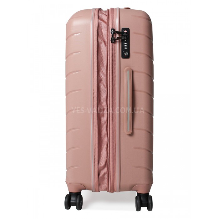 Валіза велика L поліпропілен пудра 77х52х31+5/128л/5кг/Snowball 61303, фото 6