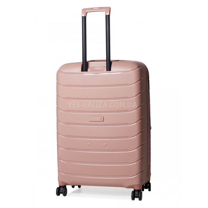 Чемодан большой L полипропилен пудра 77х52х31+5/128л/5кг/Snowbal 61303, фото 3