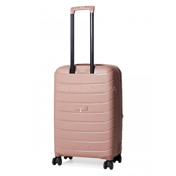 Чемодан средний M полипропилен пудра 67х45х26+5/83л/4кг/Snowball 61303, фото 3