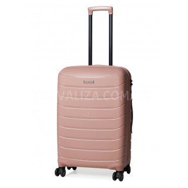 Валіза середня M поліпропілен пудра 67х45х26+5/83л/4кг/Snowball 61303