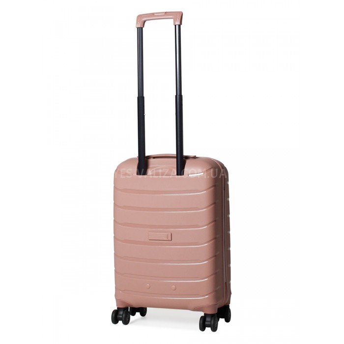 Валіза ручна поклажа S поліпропілен пудра 55х37х20см/36л/2.8кг/Snowbal, фото 3