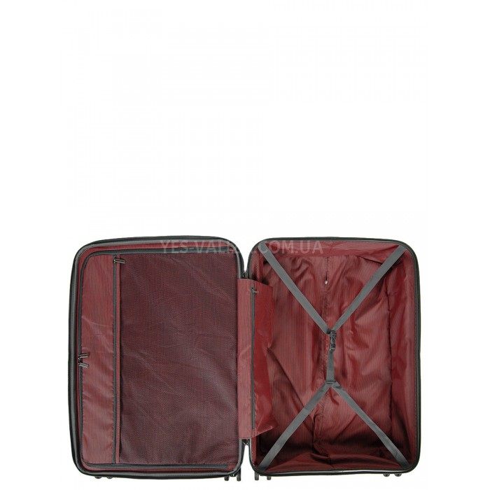 Чемодан большой L полипропилен серый 77х52х31+5/128л/5кг/Snowbal 61303, фото 9