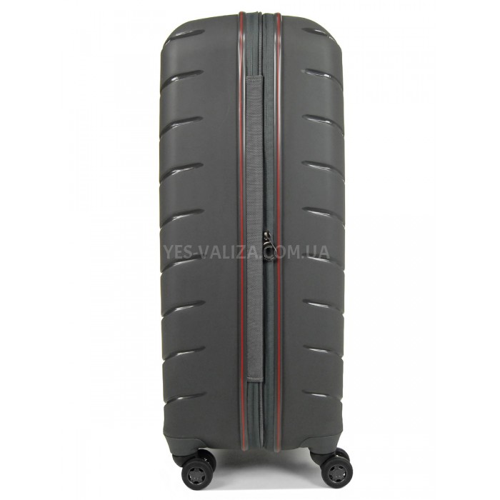 Чемодан большой L полипропилен серый 77х52х31+5/128л/5кг/Snowbal 61303, фото 4