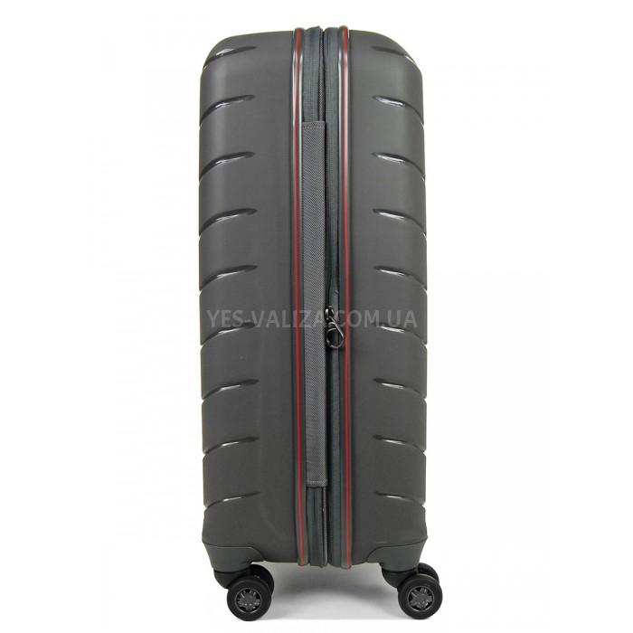 Чемодан средний M полипропилен серый 67х45х26+5/83л/4кг/Snowball 61303, фото 5