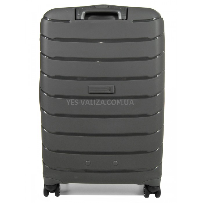 Чемодан средний M полипропилен серый 67х45х26+5/83л/4кг/Snowball 61303, фото 3