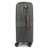 Чемодан средний M полипропилен серый 67х45х26+5/83л/4кг/Snowball 61303, фото 14