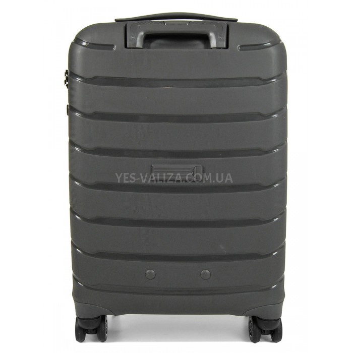 Чемодан ручная кладь S полипропилен серый 55х37х20см/36л/2.8кг/Snowbal, фото 3