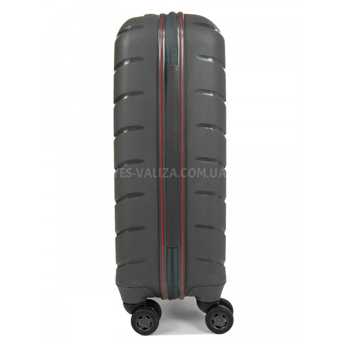 Чемодан ручная кладь S полипропилен серый 55х37х20см/36л/2.8кг/Snowbal, фото 5