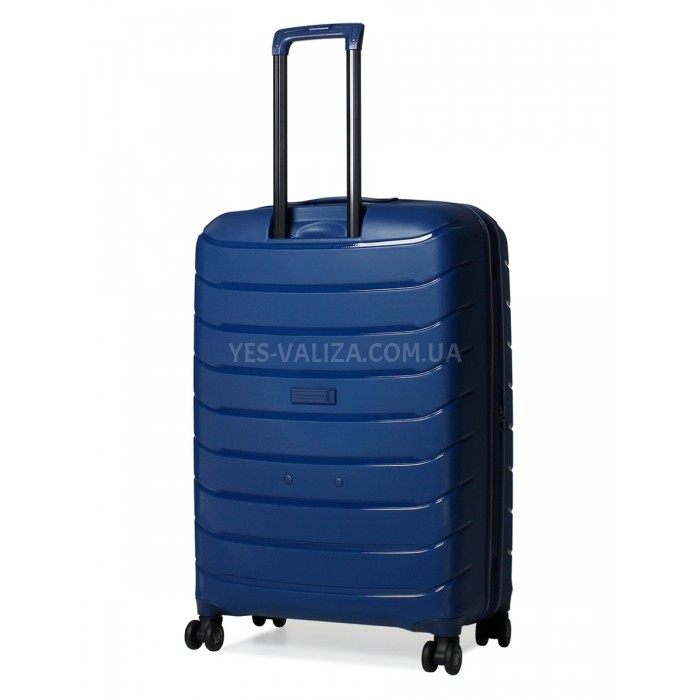 Валіза велика L поліпропілен синя 77х52х31+5см/128л/5кг/Snowball 61303, фото 3