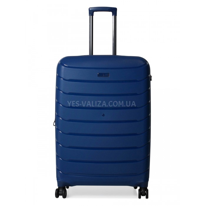 Валіза велика L поліпропілен синя 77х52х31+5см/128л/5кг/Snowball 61303, фото 2