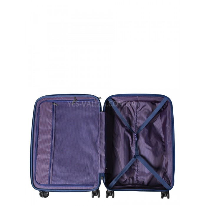 Чемодан большой L полипропилен синий 77х52х31+5/128л/5кг/Snowbal 61303, фото 10