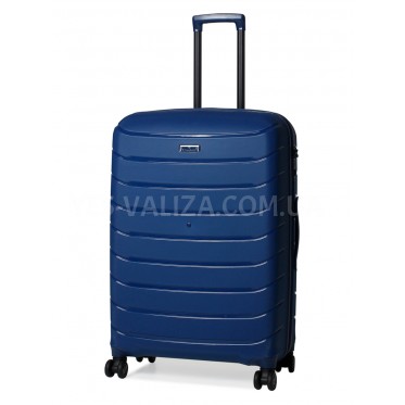 Валіза велика L поліпропілен синя 77х52х31+5см/128л/5кг/Snowball 61303