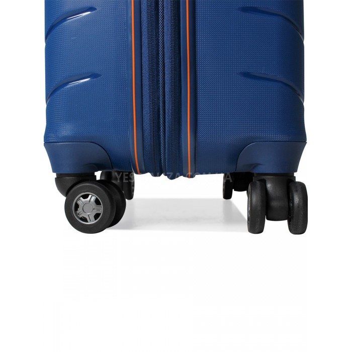 Чемодан средний M полипропилен синий 67х45х26+5/83л/4кг/Snowball 61303, фото 9