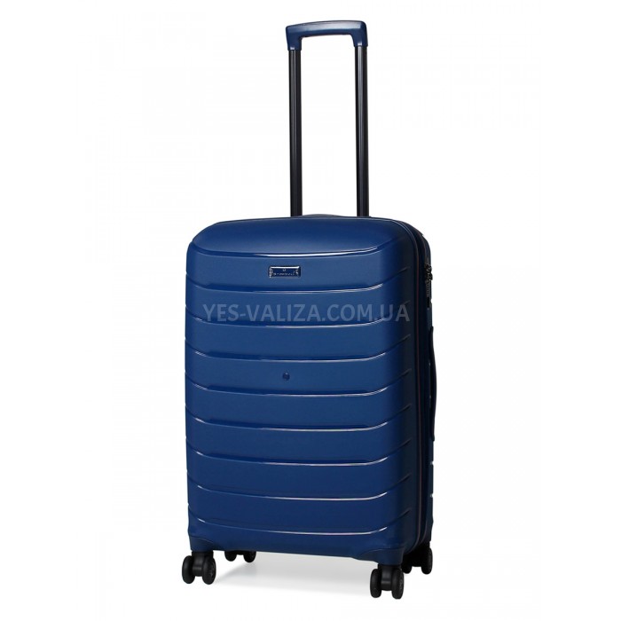 Валіза середня M поліпропілен синя 67х45х26+5/83л/4кг/Snowball 61303, фото 1