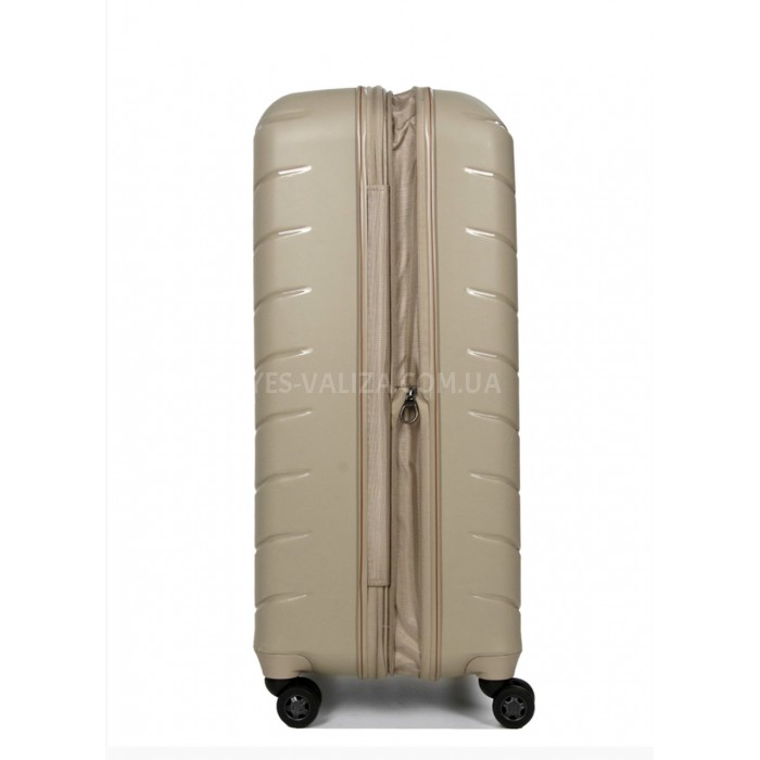 Валіза велика L поліпропілен бежева 77х52х31+5/128л/5кг/Snowball 61303, фото 6