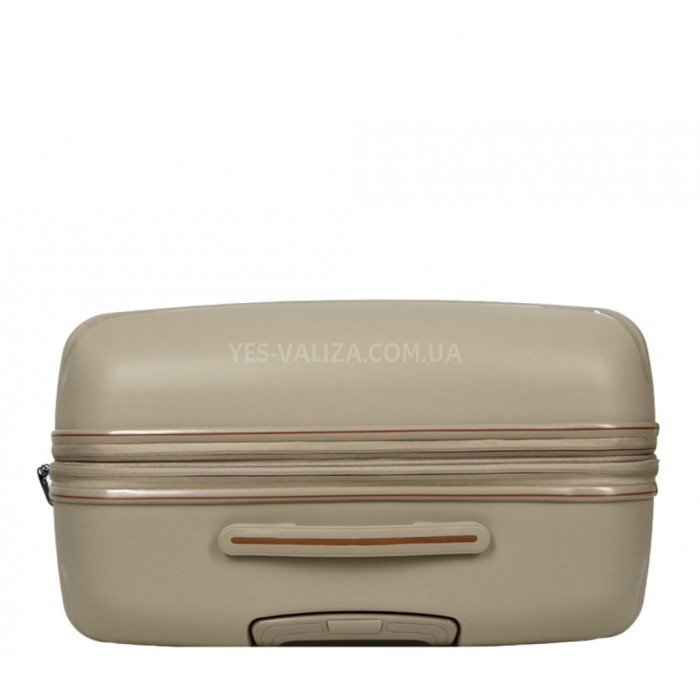 Валіза велика L поліпропілен бежева 77х52х31+5/128л/5кг/Snowball 61303, фото 7