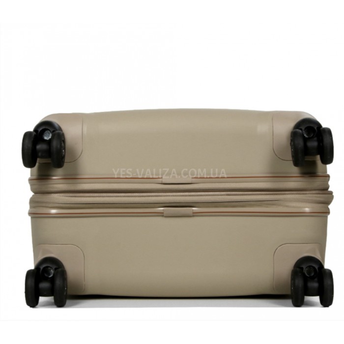 Валіза середня M поліпропілен бежева 67х45х26+5/83л/4кг/Snowball 61303, фото 8