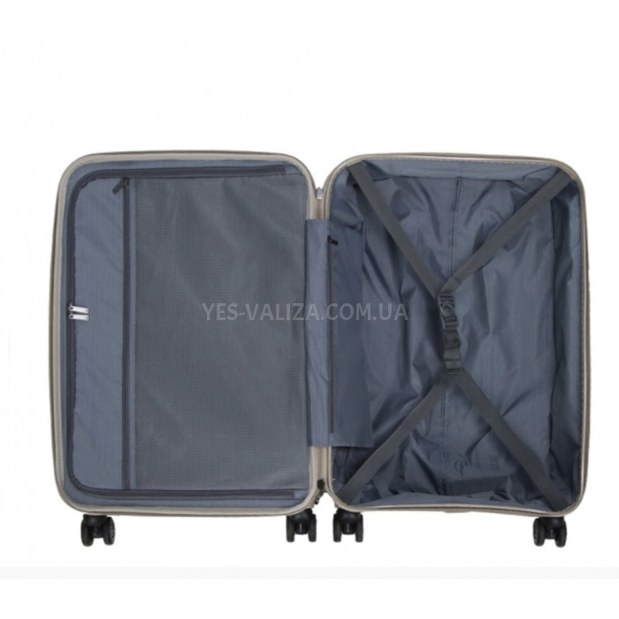 Чемодан средний M полипропилен беж. 67х45х26+5/83л/4кг/Snowball 61303, фото 10