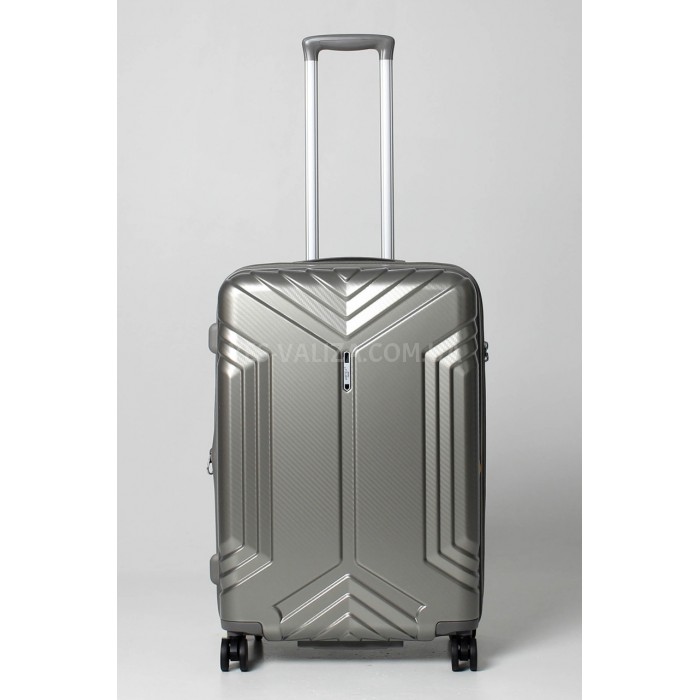 Валіза середня M полікарбонат золото 66х45х27+5см/84л/3.9кг/Airtex 641, фото 2