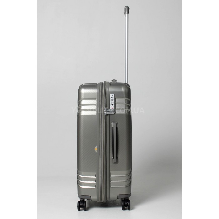 Чемодан средний M поликарбонат золото 66х45х27+5/84л/3.9кг/Airtex 641, фото 4