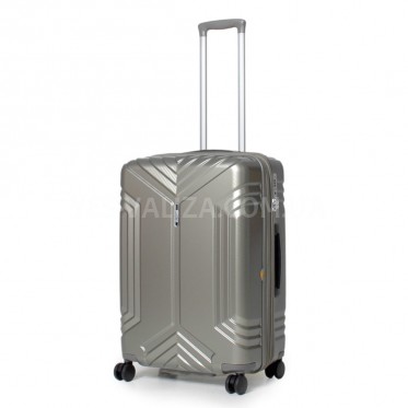 Валіза середня M полікарбонат золото 66х45х27+5см/84л/3.9кг/Airtex 641