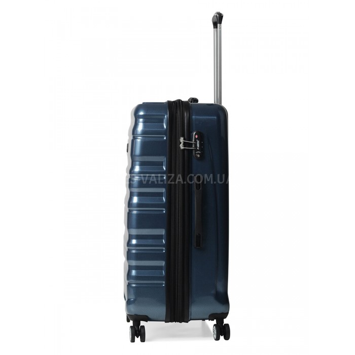 Валіза Airtex велика L полікарбонат синя 76х50х30(+5)см/117л/4.6кг, фото 4