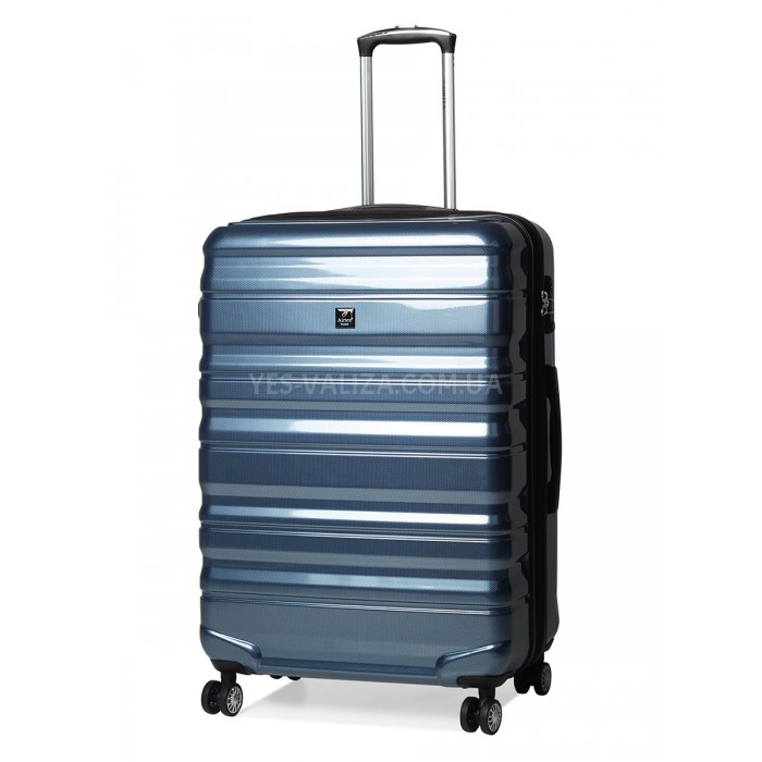 Чемодан Airtex большой L поликарбонат синий 76х50х30(+5)см/117л/4.6кг, фото 1