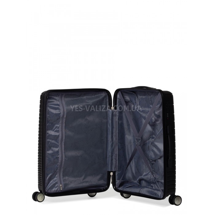 Валіза велика L поліпропілен чорна 75х50х30/101л/4.6кг/Madisson 33703, фото 8