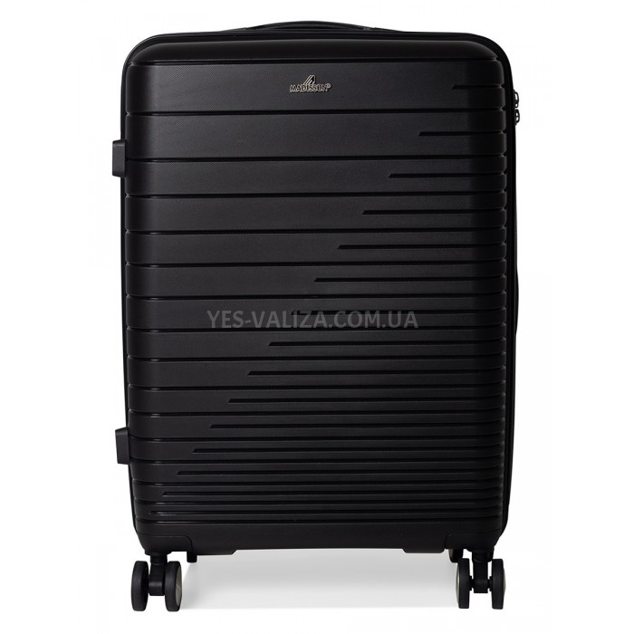 Валіза середня M поліпропілен чорна 65х44х27/69л/3.8кг/Madisson 33703, фото 2