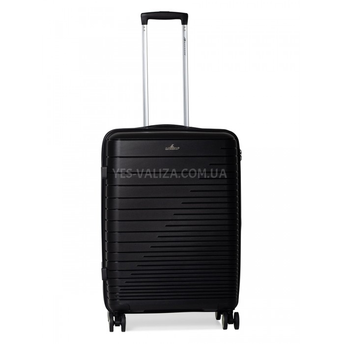 Валіза середня M поліпропілен чорна 65х44х27/69л/3.8кг/Madisson 33703, фото 1