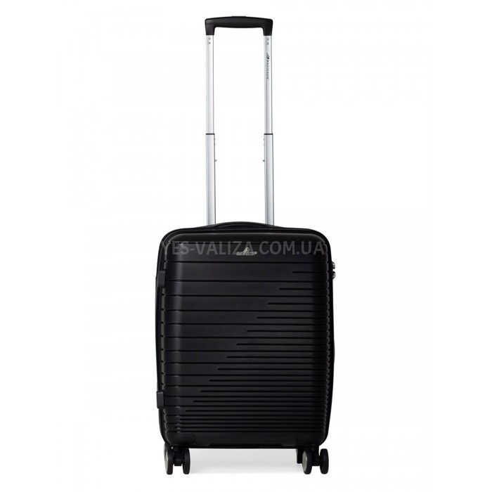 Валіза ручна поклажа S поліпропілен чорна 55х38х20/36л/2.7кг/Madisson, фото 1