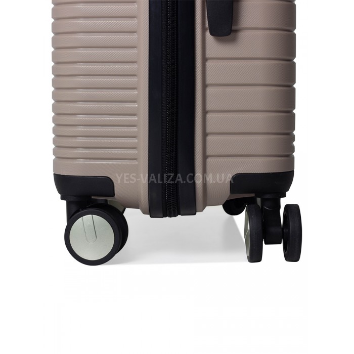 Чемодан большой L полипропилен беж 75х50х30/101л/4.6кг/Madisson 33703, фото 9