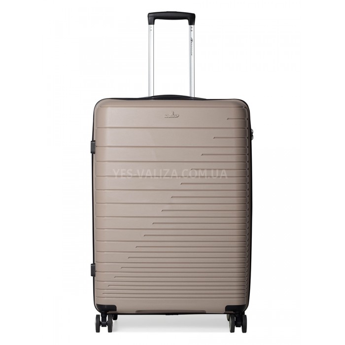 Чемодан большой L полипропилен беж 75х50х30/101л/4.6кг/Madisson 33703, фото 2