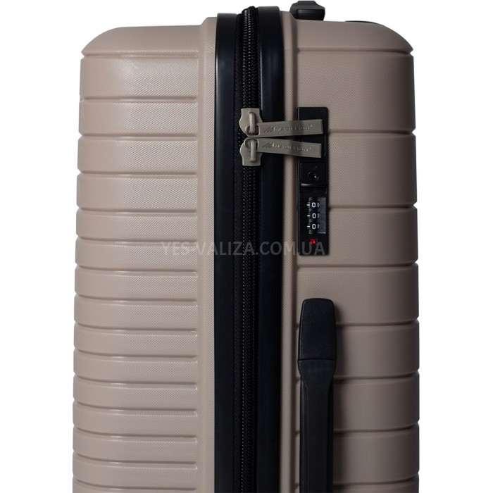Чемодан большой L полипропилен беж 75х50х30/101л/4.6кг/Madisson 33703, фото 8