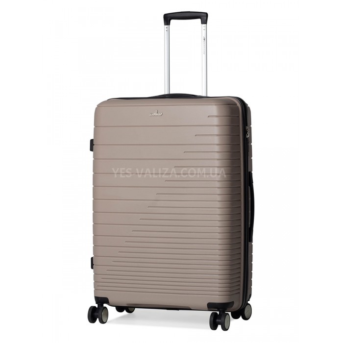 Чемодан большой L полипропилен беж 75х50х30/101л/4.6кг/Madisson 33703, фото 1