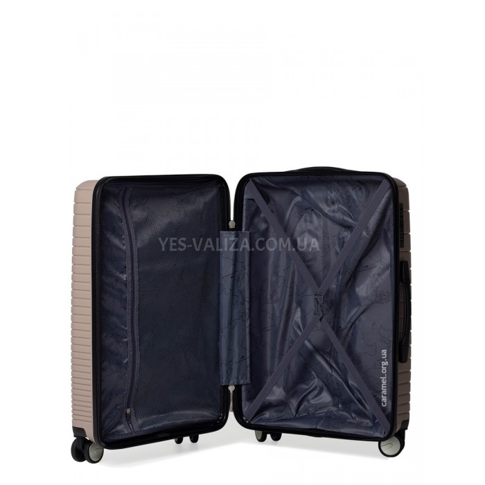 Валіза середня M поліпропілен беж 65х44х27см/69л/3.8кг/Madisson 33703, фото 10