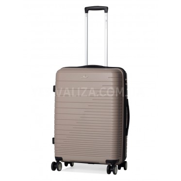 Чемодан средний M полипропилен беж 65х44х27см/69л/3.8кг/Madisson 33703