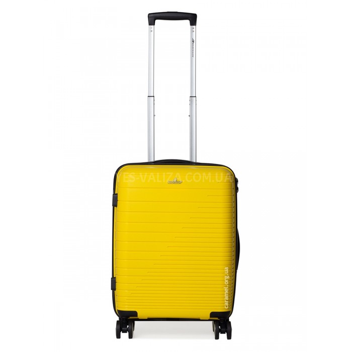Валіза ручна поклажа S поліпропілен жовта 55х38х20/36л/2.7кг/Madisson, фото 2