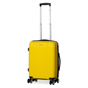 Чемодан ручная кладь S полипропилен жёлтый 55х38х20/36л/2.7кг/Madisson