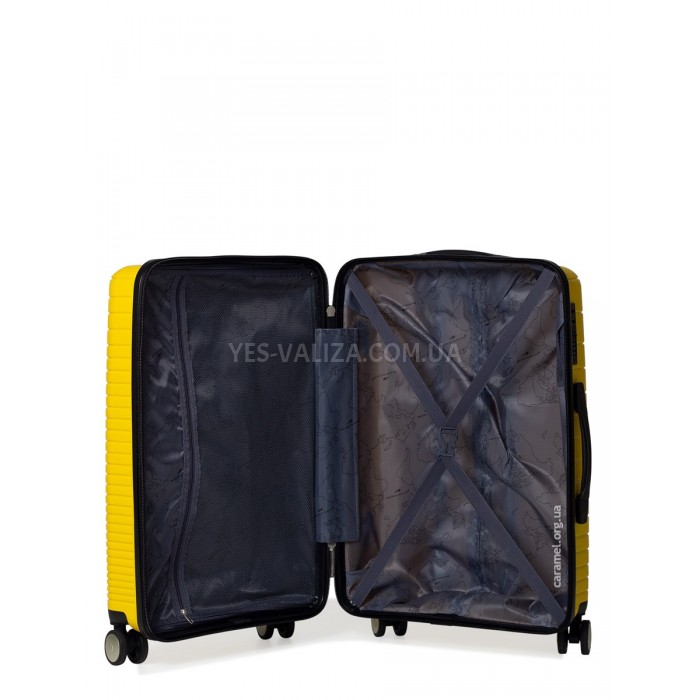 Валіза середня M поліпропілен жовта 65х44х27/69л/3.8кг/Madisson 33703, фото 10