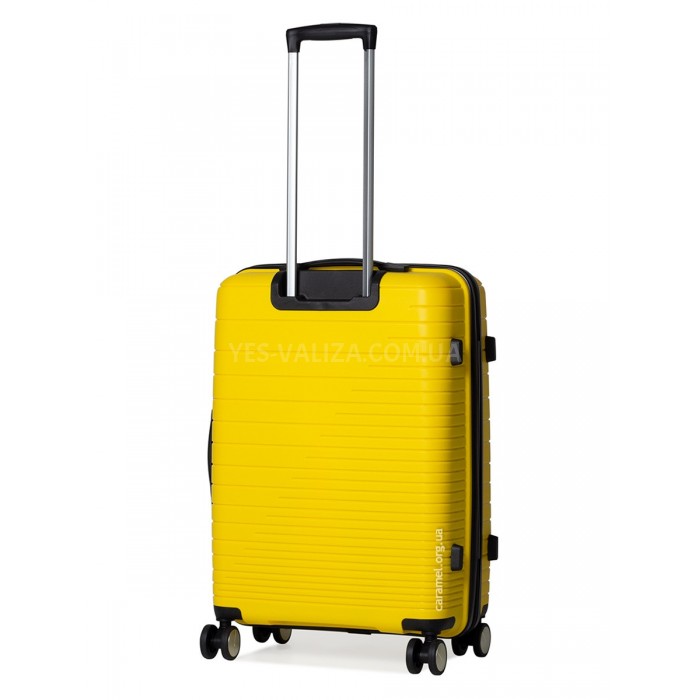 Валіза середня M поліпропілен жовта 65х44х27/69л/3.8кг/Madisson 33703, фото 3