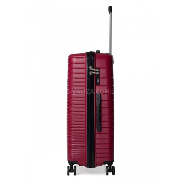 Чемодан большой L полипропилен бордо 75х50х30/101л/4.6кг/Madison 33703, фото 4