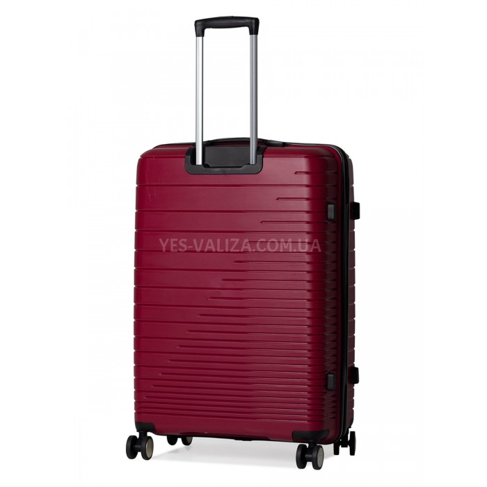 Чемодан большой L полипропилен бордо 75х50х30/101л/4.6кг/Madison 33703, фото 3