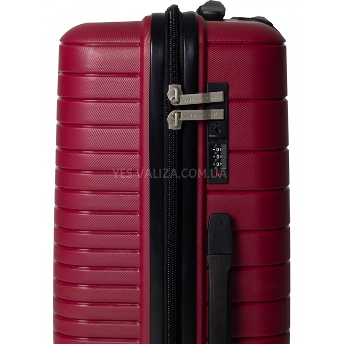 Валіза велика L поліпропілен бордова 75х50х30/101л/4.6кг/Madison 33703, фото 8