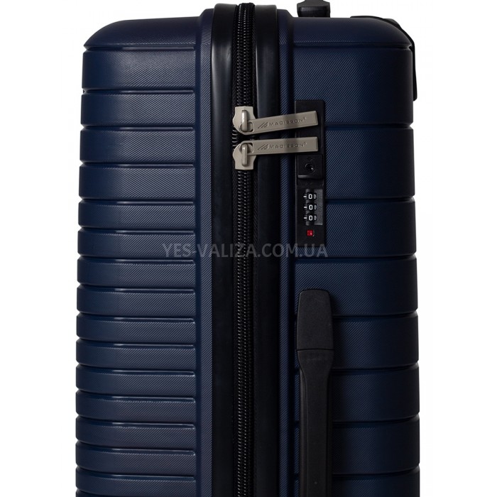 Чемодан большой L полипропилен синий 75х50х30/101л/4.6кг/Madison 33703, фото 8